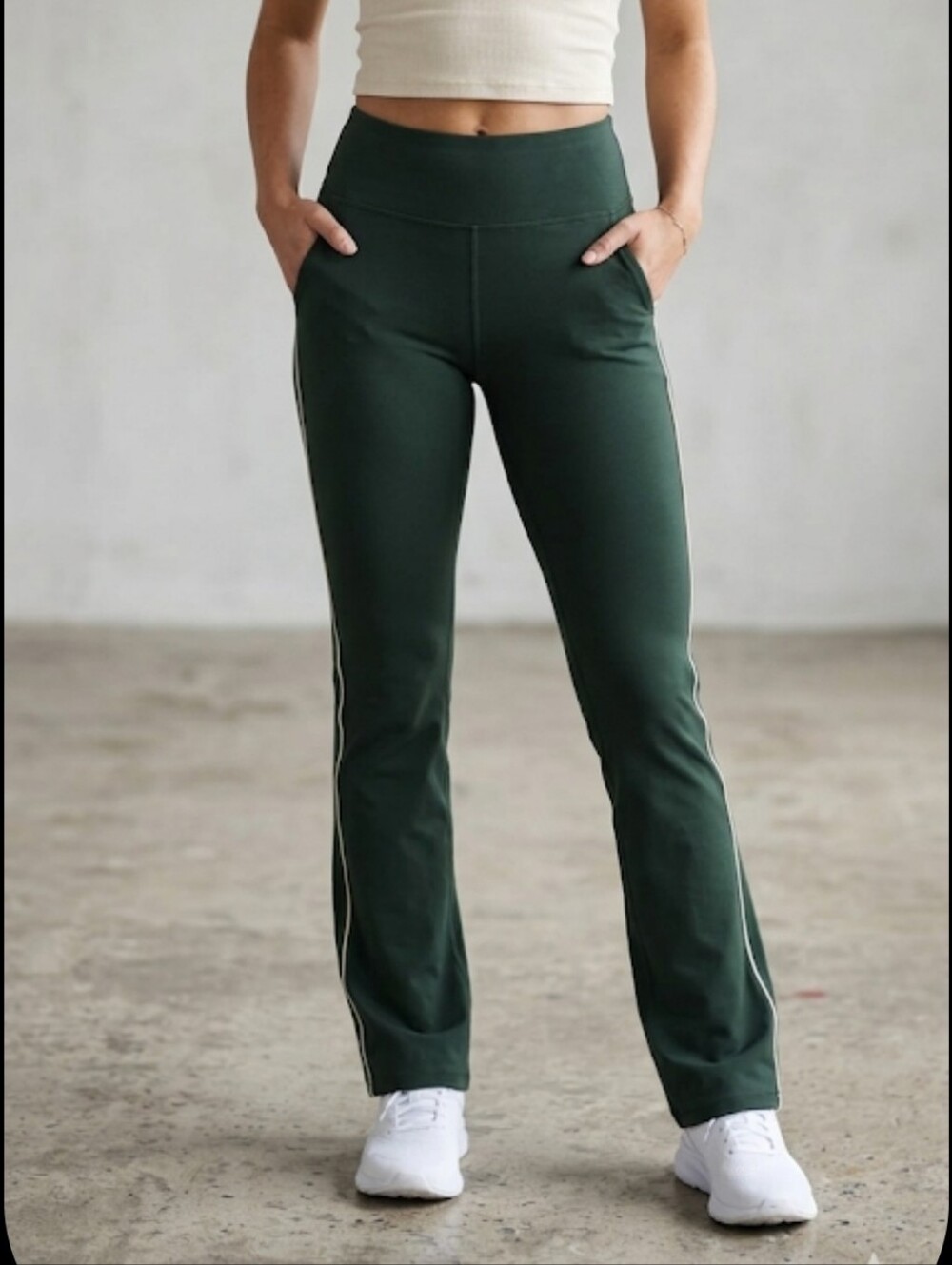 Lija olive green yoga pants S athleisure